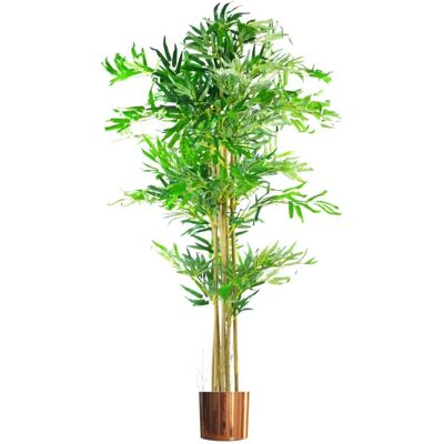 Leaf Design UK 150cm Artificial Bamboo Plant - Green Indoor Decor Leaf Design UK 150cm Artificial Bamboo Plant - Green Indoor Decor