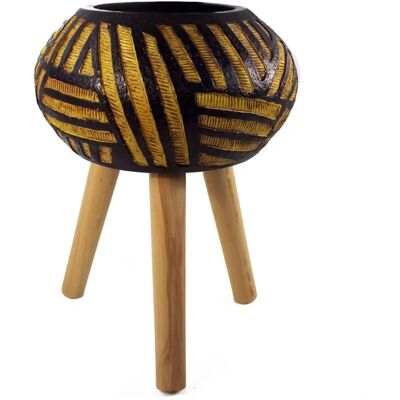 Leaf Design UK - Bali Oval 45 cm - dark brown - Planter Leaf Design UK - Bali Oval 45 cm - dark brown - Planter