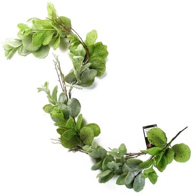 Artificial Hanging Garland - 125cm Green Foliage Shaped Wire Handmade Artificial Hanging Garland - 125cm Green Foliage Shaped Wire Handmade