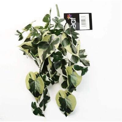 Leaf 40cm Artificial Trailing Variegated Marble Pothos Plant - plant Leaf 40cm Artificial Trailing Variegated Marble Pothos Plant - plant