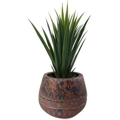 Leaf - Large Composite Planter - Brown - Black - Planter Leaf - Large Composite Planter - Brown - Black - Planter