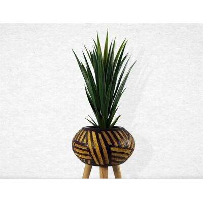 Leaf Large Composite Oval Planter with Stand - Planter Leaf Large Composite Oval Planter with Stand - Planter