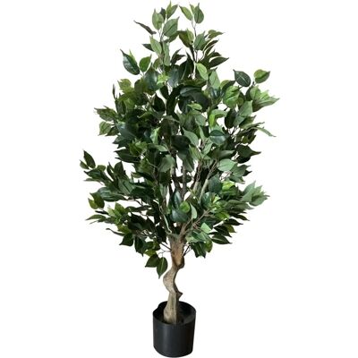 Leaf 100cm Premium Artificial Ficus Twist Tree Green - Artificial Plant Leaf 100cm Premium Artificial Ficus Twist Tree Green - Artificial Plant