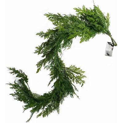 Leaf - 140cm Trailing Fern Garland - Green - Garland Leaf - 140cm Trailing Fern Garland - Green - Garland