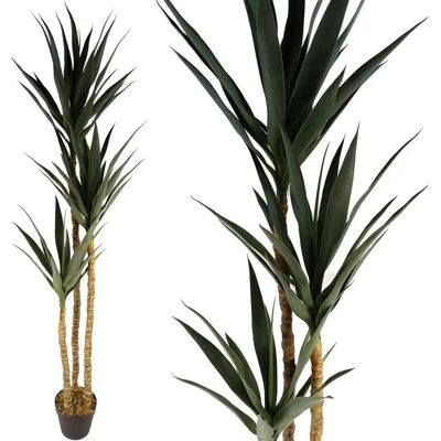 Leaf 170cm Artificial XL Triple Yukka Tree Tropical Plant - Artificial Tree Leaf 170cm Artificial XL Triple Yukka Tree Tropical Plant - Artificial Tree