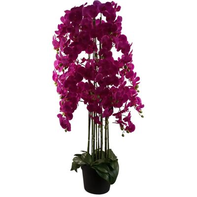 Leaf Design UK Giant Purple Orchid Plant - Artificial - 189 Flowers Real Touch Leaf Design UK Giant Purple Orchid Plant - Artificial - 189 Flowers Real Touch