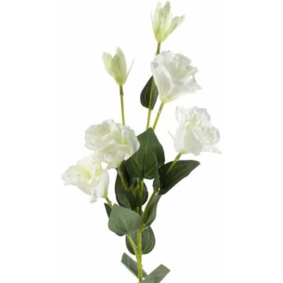 Leaf - White Wild Rose Stem - 80cm - Artificial Stem Leaf - White Wild Rose Stem - 80cm - Artificial Stem