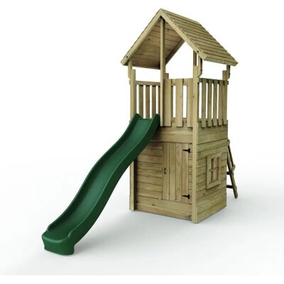 Rebo - M7 - Wooden - with Den - Climbing Frame Rebo - M7 - Wooden - with Den - Climbing Frame