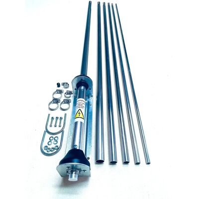 Sigma Venom 5/8 Wave Silver Rod CB Base Station Antenna - 10 & 11 Meters Sigma Venom 5/8 Wave Silver Rod CB Base Station Antenna - 10 & 11 Meters