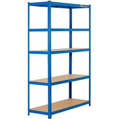 Rhino - 4 Bays 180x120x45cm Boltless - Blue - Garage Shelving Unit Rhino - 4 Bays 180x120x45cm Boltless - Blue - Garage Shelving Unit