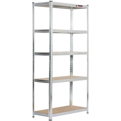 Rhino - Boltless Garage Shelving 4 Bays 180x90x40cm - galvanised - Storage Shelving Unit Rhino - Boltless Garage Shelving 4 Bays 180x90x40cm - galvanised - Storage Shelving Unit