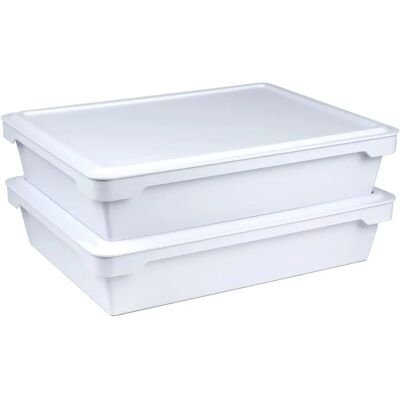 Ooni Pizza Dough Proving Boxes - Stackable, 2 White Ooni Pizza Dough Proving Boxes - Stackable, 2 White