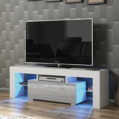 Creative Furniture 130cm Grey & White Gloss TV Stand - Sideboard & Cabinet Creative Furniture 130cm Grey & White Gloss TV Stand - Sideboard & Cabinet