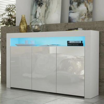 Creative Furniture TV Unit - 155cm White Gloss Doors - TV Stand Creative Furniture TV Unit - 155cm White Gloss Doors - TV Stand