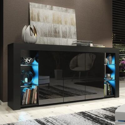 Creative 164cm Black Gloss TV Stand - TV Unit Creative 164cm Black Gloss TV Stand - TV Unit
