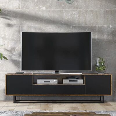 Creative Furniture 200cm Loft Retro Industrial TV Unit - TV Unit Creative Furniture 200cm Loft Retro Industrial TV Unit - TV Unit