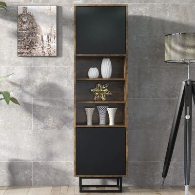 Creative Sideboard - 175cm Industrial Black Doors - Display Cabinet Creative Sideboard - 175cm Industrial Black Doors - Display Cabinet