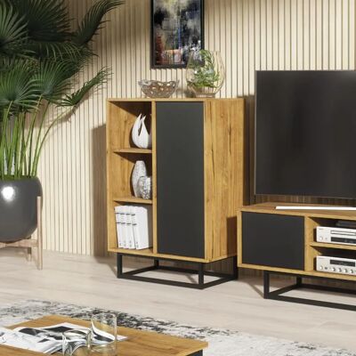 Creative Furniture Sideboard 100cm Oak & Black - Sideboard Creative Furniture Sideboard 100cm Oak & Black - Sideboard