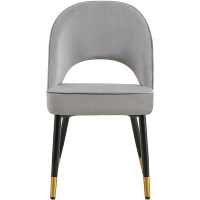 HYGRAD - Built to Survive - Grey Velvet 2-pack - Dining Chair HYGRAD - Built to Survive - Grey Velvet 2-pack - Dining Chair