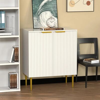 HYGRAD - BuiltToSurvive - Wood - 2 Doors - Gold Metal Legs - Sideboard HYGRAD - BuiltToSurvive - Wood - 2 Doors - Gold Metal Legs - Sideboard
