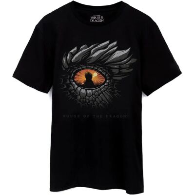 Game of Thrones XXX-Large Short Sleeve T-Shirt Black Dragon Eye Graphic Game of Thrones XXX-Large Short Sleeve T-Shirt Black Dragon Eye Graphic