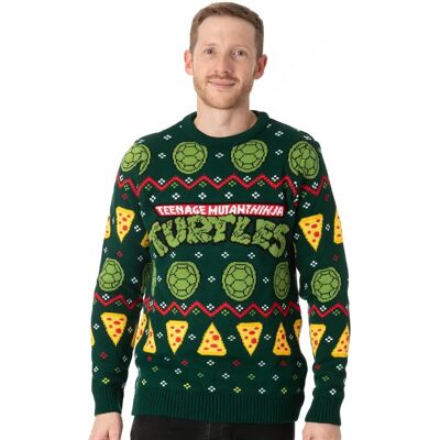 Vanilla Underground Teenage Mutant Ninja Turtles XX-Large Green Jumper - Christmas Vanilla Underground Teenage Mutant Ninja Turtles XX-Large Green Jumper - Christmas