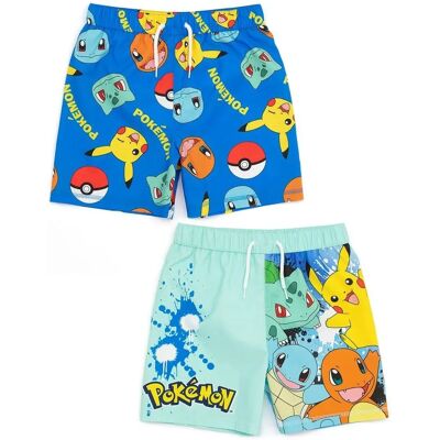 Vanilla Underground Pokémon Boys Multi-Pack - Blue Characters - Swim Shorts Vanilla Underground Pokémon Boys Multi-Pack - Blue Characters - Swim Shorts