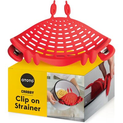 Passoire en Silicone Rouge Crabby - Ustensile de Cuisine - Publicité Passoire en Silicone Rouge Crabby - Ustensile de Cuisine - Publicité