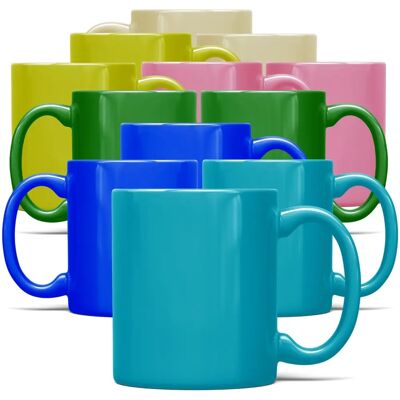 SOL - Assorted Mugs 330ml - 12PK - Assorted colors - Mugs SOL - Assorted Mugs 330ml - 12PK - Assorted colors - Mugs