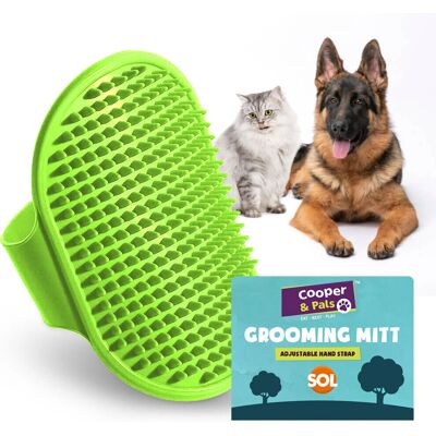 SOL - Grooming Mitt - Pack de 1 - Pet Brush - Publicité SOL - Grooming Mitt - Pack de 1 - Pet Brush - Publicité
