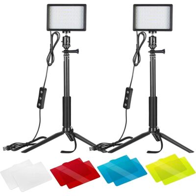 NEEWER - 5600K USB LED Lighting - 2 Pack - Tabletop - LED Lighting NEEWER - 5600K USB LED Lighting - 2 Pack - Tabletop - LED Lighting