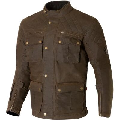Blouson textile de moto marron Merlin Edale II - Unisexe - Niveau AA - Publicité Blouson textile de moto marron Merlin Edale II - Unisexe - Niveau AA - Publicité