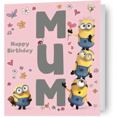 Danilo Promotions Ltd - Despicable Me Mum Birthday Card - 7x6 pouces - Enveloppe Incluse - Birthday Card Danilo Promotions Ltd - Despicable Me Mum Birthday Card - 7x6 pouces - Enveloppe Incluse - Birthday Card