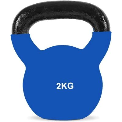FFITNESS - Kettlebell 2 Kg - Brede grip - 2 Kg - Kettlebell FFITNESS - Kettlebell 2 Kg - Brede grip - 2 Kg - Kettlebell