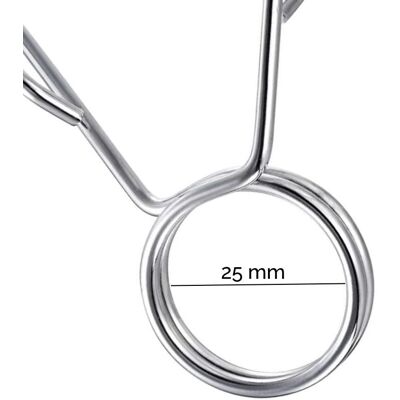 FFITNESS - 25mm - Acciaio di alta qualità - Impugnatura 5 cm - Morsetti FFITNESS - 25mm - Acciaio di alta qualità - Impugnatura 5 cm - Morsetti