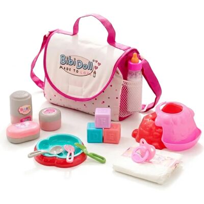 BiBi - Doll Changing Bag - Nappy Mat - Feeding Set - Baby Kit BiBi - Doll Changing Bag - Nappy Mat - Feeding Set - Baby Kit