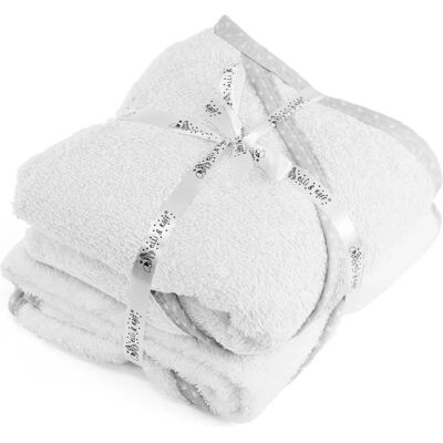 GEEZY - Hooded Baby Towel - White - 2x - Baby Towel GEEZY - Hooded Baby Towel - White - 2x - Baby Towel