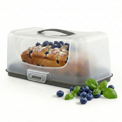GEEZY - Rectangular - Handle Lid - Cake Carrier Box GEEZY - Rectangular - Handle Lid - Cake Carrier Box