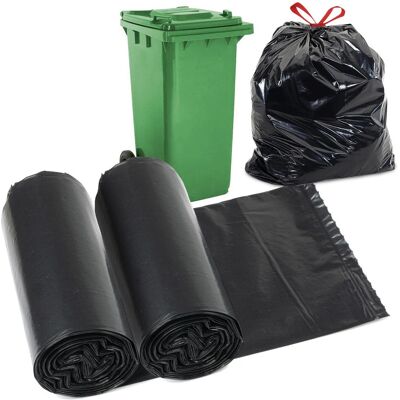GEEZY - 130L - Black - 20 Pack - Bin Bags GEEZY - 130L - Black - 20 Pack - Bin Bags