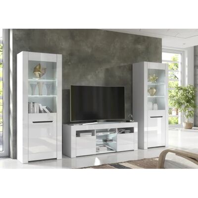 Furneo - TV Unit - White - LED Furneo - TV Unit - White - LED