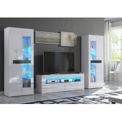 Furneo - 614.70 - White - High gloss & Matt - TV Unit Furneo - 614.70 - White - High gloss & Matt - TV Unit