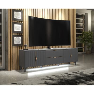 Furneo - Azzurro10G - Grey - 180cm - TV Stand Furneo - Azzurro10G - Grey - 180cm - TV Stand