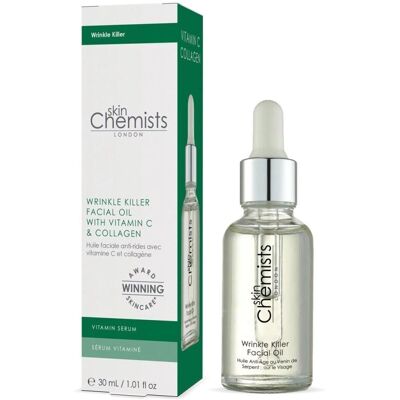 SkinChemists Wrinkle Killer Facial Oil - Hydrating, Anti-Aging, 30ml SkinChemists Wrinkle Killer Facial Oil - Hydrating, Anti-Aging, 30ml