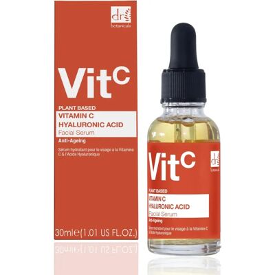 Sérum Facial de Ácido Hialurónico y Vitamina C de Dr Botanicals - 30 Ml para Mujeres Sérum Facial de Ácido Hialurónico y Vitamina C de Dr Botanicals - 30 Ml para Mujeres