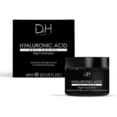 Dr H Crème Hydratante de Nuit à l'Acide Hyalluronique - Anti-Âge 60ml - Publicité Dr H Crème Hydratante de Nuit à l'Acide Hyalluronique - Anti-Âge 60ml - Publicité