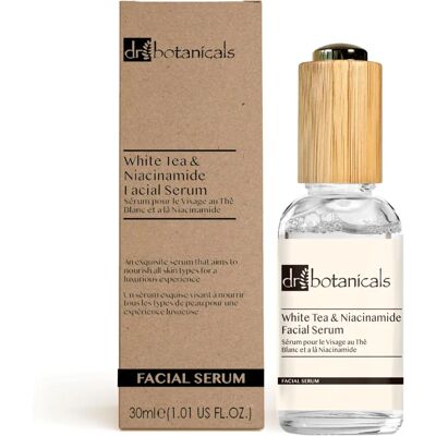 Serum do twarzy z białą herbatą i niacynamidem od Dr. Botanicals - 30ml Serum do twarzy z białą herbatą i niacynamidem od Dr. Botanicals - 30ml