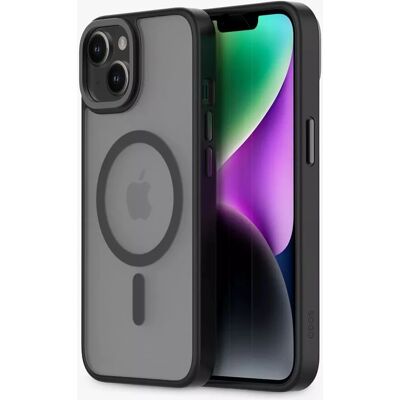 Qdos iPhone 14 / 13 Hybrid Soft + Snap - Clear / Midnight - Phone Case Qdos iPhone 14 / 13 Hybrid Soft + Snap - Clear / Midnight - Phone Case