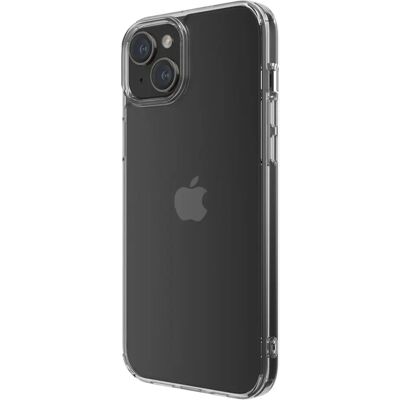 Etui hybride Qdos pour iPhone 15 Plus - Transparent - Publicité Etui hybride Qdos pour iPhone 15 Plus - Transparent - Publicité