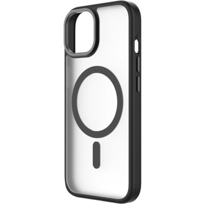 Qdos iPhone 15 Hybrid Soft + Snap Case - Black & Clear - Phone Case Qdos iPhone 15 Hybrid Soft + Snap Case - Black & Clear - Phone Case