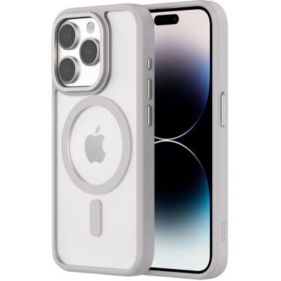 Qdos iPhone 15 Pro Hybrid Soft + Snap Case - Natural Titanium - Phone Case Qdos iPhone 15 Pro Hybrid Soft + Snap Case - Natural Titanium - Phone Case